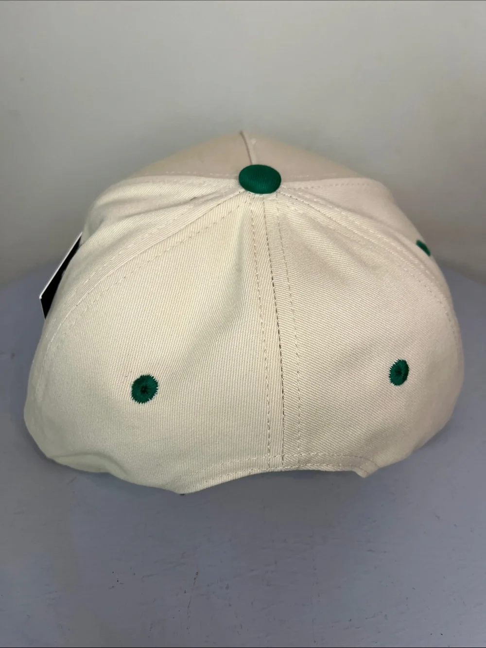 C.C Cream and Green Pickle Baller Hat NEW